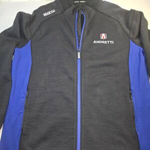 Sparco Andretti Autosport Racing Jacket XXXL Black Softshell Team Crew Gear Rare